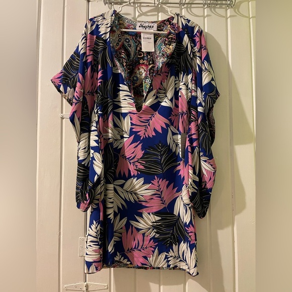 Meghan Los Angeles kimono style dress-small NWT - Picture 1 of 10